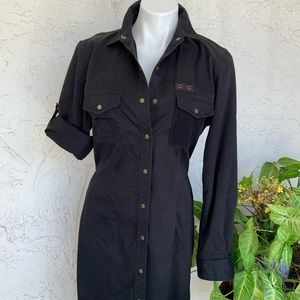 VTG L Ralph Lauren Safari Outfitter Black Trench